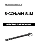 SANKI S-CON MINI SLIM Operating And Service Manual preview