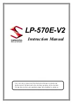 Preview for 1 page of Sankosha LP-570E-V2 Instruction Manual