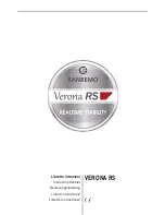 Sanremo Verona RS Instruction Booklet preview