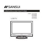 Preview for 1 page of Sansui LCD27HWB Operating Instructions Manual