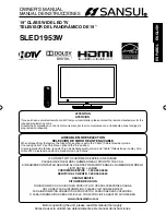 Sansui SLED1953W Owner'S Manual preview