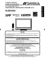 Sansui SLED2280 Owner'S Manual preview