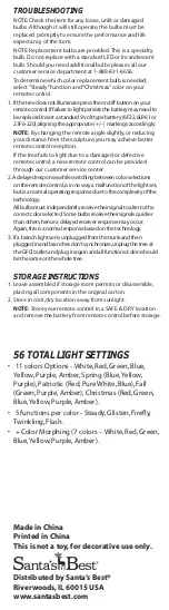 Preview for 4 page of Santa's best LED15 User Manual