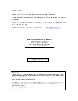 Preview for 2 page of Santec VDC-610ID User Manual