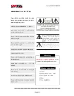 Preview for 4 page of Santec VDC-610ID User Manual