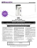 Sanuvox HRV6 Instruction Manual preview