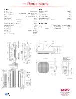 Preview for 2 page of Sanyo 12KLS71 Submittal Data