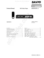 Preview for 1 page of Sanyo 137 118 04 Service Manual