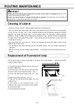 Preview for 21 page of Sanyo BLOOD BANK MBR-304DR Instruction Manual