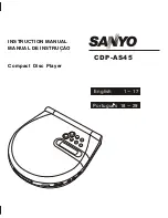 Preview for 1 page of Sanyo CDP-AS45 Instruction Manual