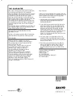 Preview for 27 page of Sanyo CE20WLD25-B Instruction Manual