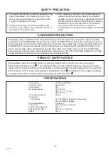 Preview for 2 page of Sanyo CE25B3-C Service Manual