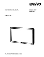 Sanyo CE52LH2WP Instruction Manual preview