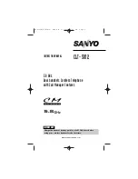 Sanyo CLT-5812 Instruction Manual preview