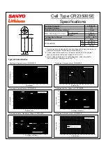 Sanyo CR23500SE Specifications preview