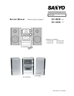 Sanyo DC-AX20 Service Manual preview