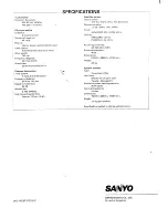 Preview for 12 page of Sanyo DC-D8 Instruction Manual