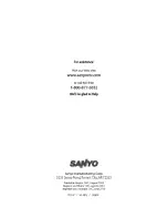 Preview for 60 page of Sanyo DP50710 - 50" Diagonal Plasma 720p HDTV Owner'S Manual