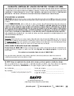 Preview for 31 page of Sanyo DP50741 Owner'S Manual