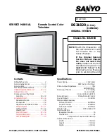 Preview for 5 page of Sanyo DS31820 Service Manual