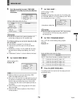 Preview for 73 page of Sanyo DSR-3709 Instruction Manual