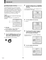 Preview for 74 page of Sanyo DSR-3709 Instruction Manual