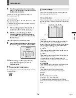 Preview for 75 page of Sanyo DSR-3709 Instruction Manual