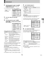 Preview for 79 page of Sanyo DSR-3709 Instruction Manual