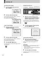 Preview for 92 page of Sanyo DSR-3709 Instruction Manual