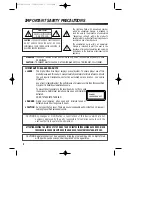 Preview for 3 page of Sanyo DVD-DX500 Instruction Manual