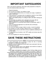 Preview for 2 page of Sanyo ECJ-5205SN Instruction Manual