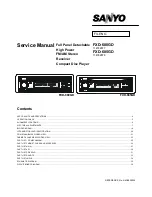 Sanyo FXD-680GD Service Manual preview