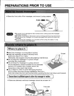 Preview for 8 page of Sanyo HECSR1000K - Stiffness Sensor - Multi Roller Massage Chair Instruction Manual