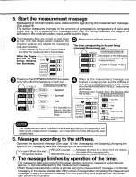 Preview for 13 page of Sanyo HECSR1000K - Stiffness Sensor - Multi Roller Massage Chair Instruction Manual