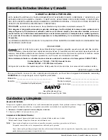 Preview for 47 page of Sanyo HT27744 Owner'S Manual