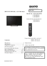 Sanyo LCD-32S10 Service Manual preview