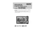 Sanyo NV-E7000 - Portable GPS And Mobile DVD Entertainment System Installation And Operation Manual preview