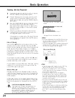 Preview for 24 page of Sanyo PDG-DET100L - SXGA+ DLP Projector Owner'S Manual