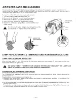 Preview for 25 page of Sanyo PLC-300M Owner'S Manual