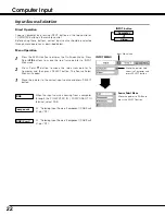 Preview for 22 page of Sanyo plc sw30 - SVGA LCD Projector Owner'S Manual