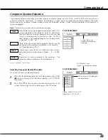 Preview for 23 page of Sanyo plc sw30 - SVGA LCD Projector Owner'S Manual