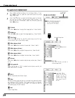 Preview for 28 page of Sanyo plc sw30 - SVGA LCD Projector Owner'S Manual