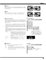 Preview for 37 page of Sanyo plc sw30 - SVGA LCD Projector Owner'S Manual