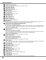 Preview for 22 page of Sanyo PLC-XP20 Owner'S Instruction Manual