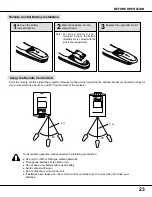 Preview for 23 page of Sanyo PLC-XP20 Owner'S Instruction Manual