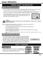 Preview for 27 page of Sanyo PLC-XP20 Owner'S Instruction Manual