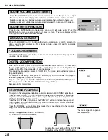 Preview for 28 page of Sanyo PLC-XP20 Owner'S Instruction Manual