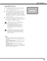 Preview for 27 page of Sanyo PLC--XP200L Owner'S Manual