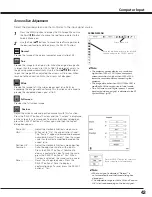 Preview for 43 page of Sanyo PLC--XP200L Owner'S Manual