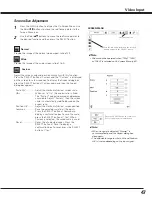 Preview for 47 page of Sanyo PLC--XP200L Owner'S Manual